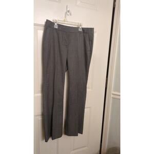 J Crew Womens Petite Gray Pleated Flat Front Pants Size 10 Business Professional